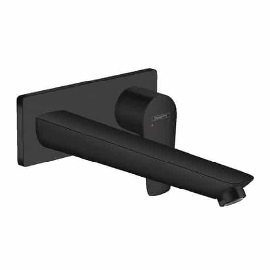Ornament baterie lavoar perete Talis E pipa 22.5 cm - matt  black